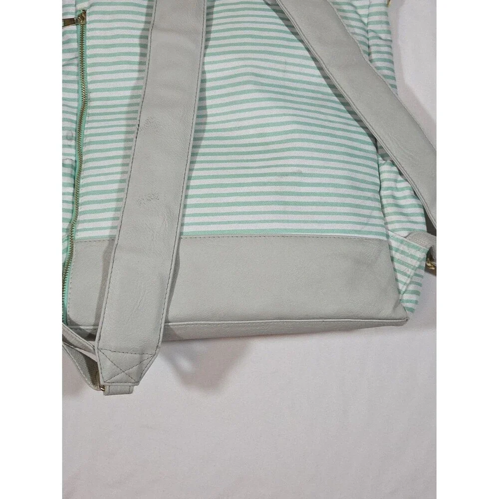 Oh Joy Target Green And White Stripes diaper bag